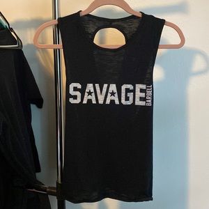 SAVAGE BARBELL 🖤 Black Tank